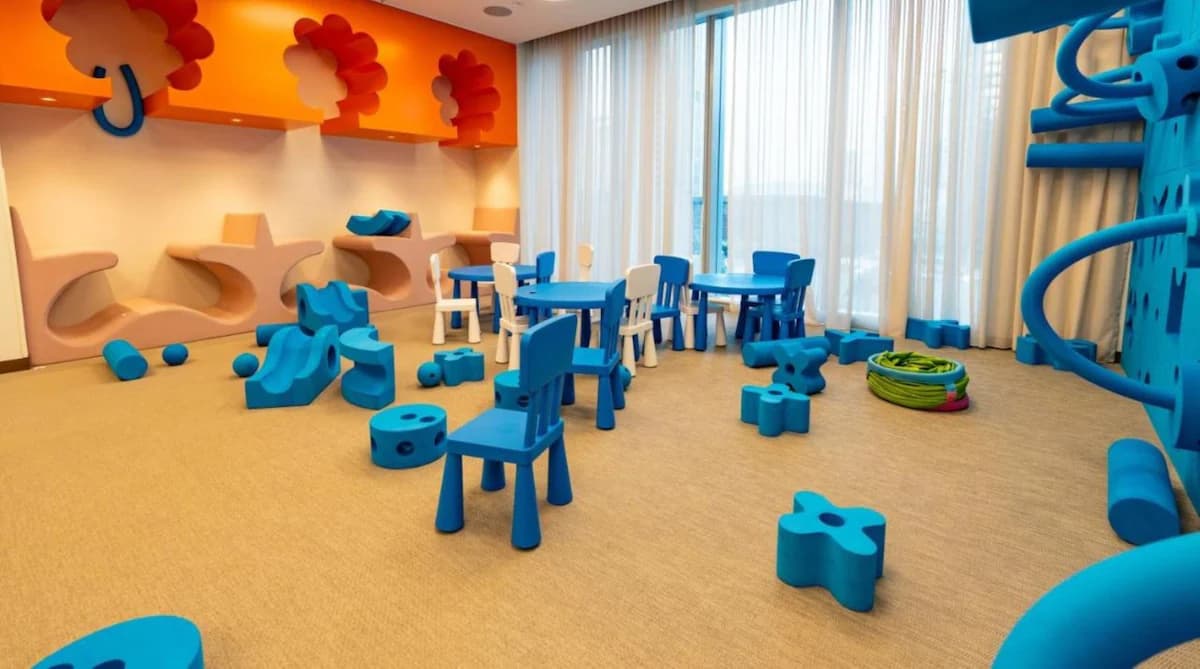 Children’s indoor playroom at Forte